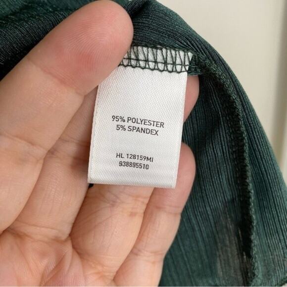 Flounce Emerald Green Kaftan Blouse Large - Picture 6 of 8